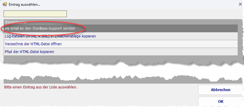 Exportieren-Dialog