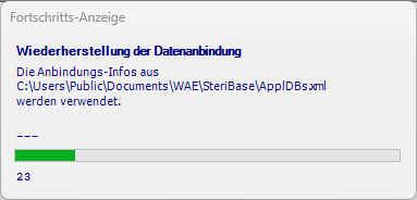 Fortschrittsanzeige