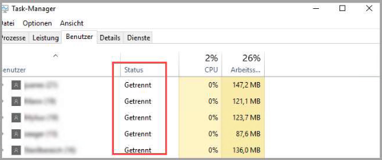 Taskmanager Punkt b