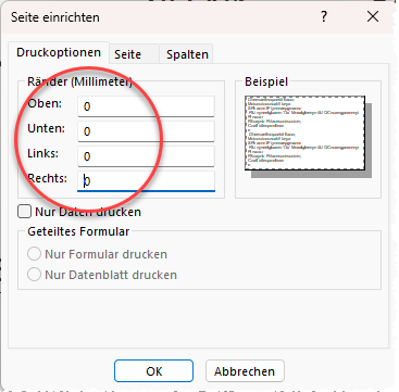 Ränder setzen