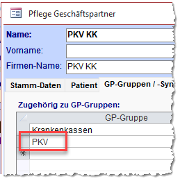 Krankenkasse mit PKV-Gruppe verknüpfen