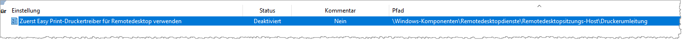 Gruppenrichtlinie deaktiviert – EasyPrint