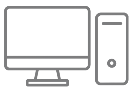 Symbolbild Rechner – Monitor und Systemeinheit für SteriBase®